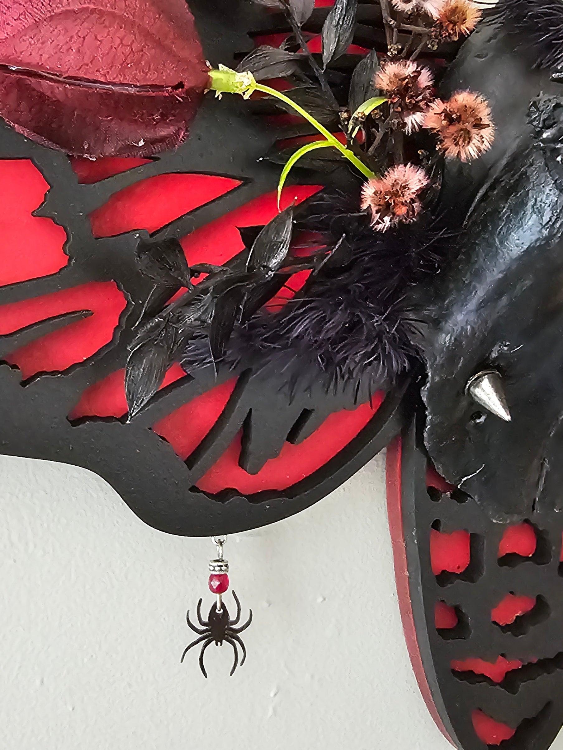 Antler art laser - Roe deer on Death-head moth frame - That Creative Feeling