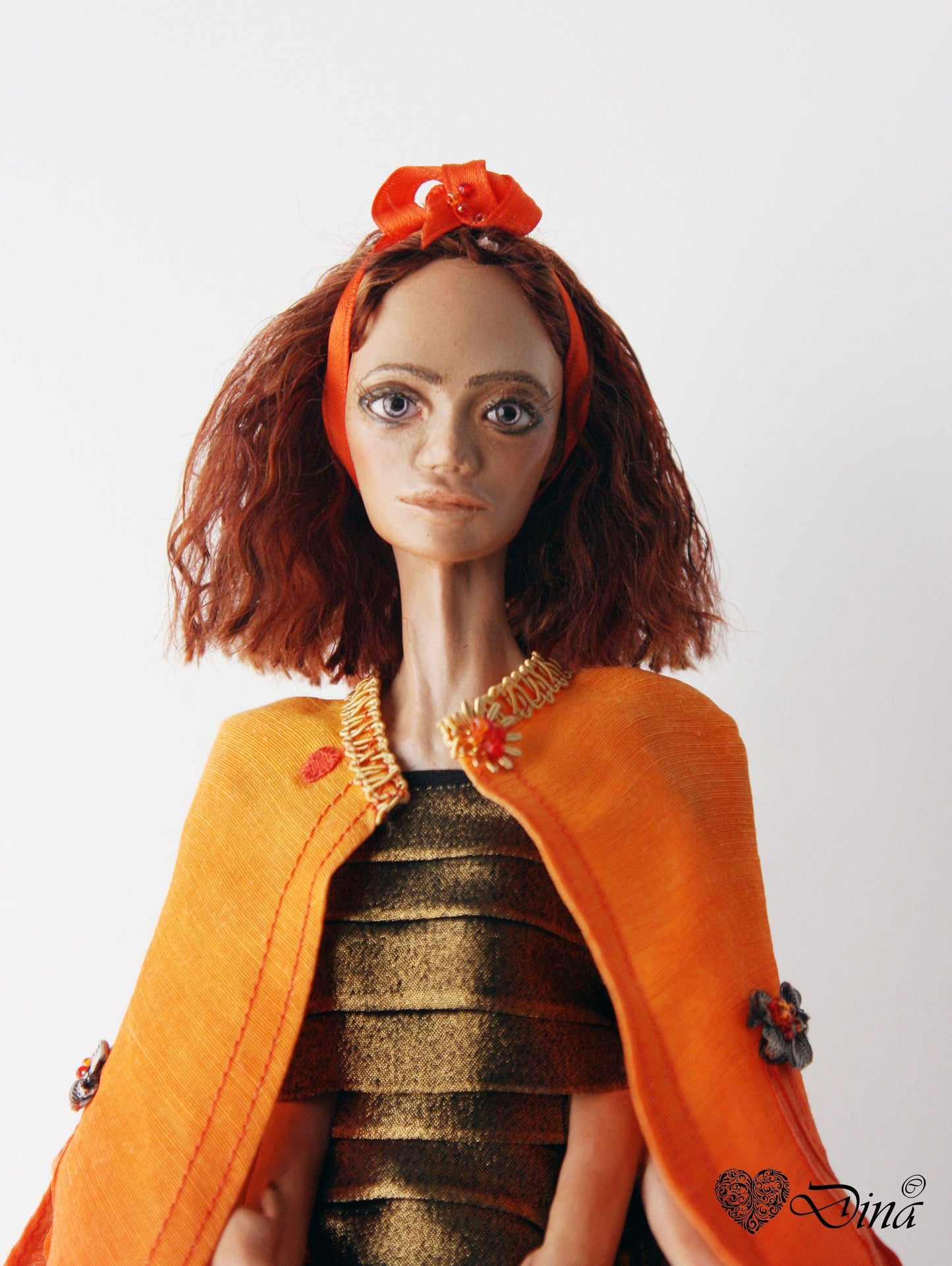 SOLD - 'Abika Ladibird' – hybrid insect fashion art doll by Dina - That Creative Feeling