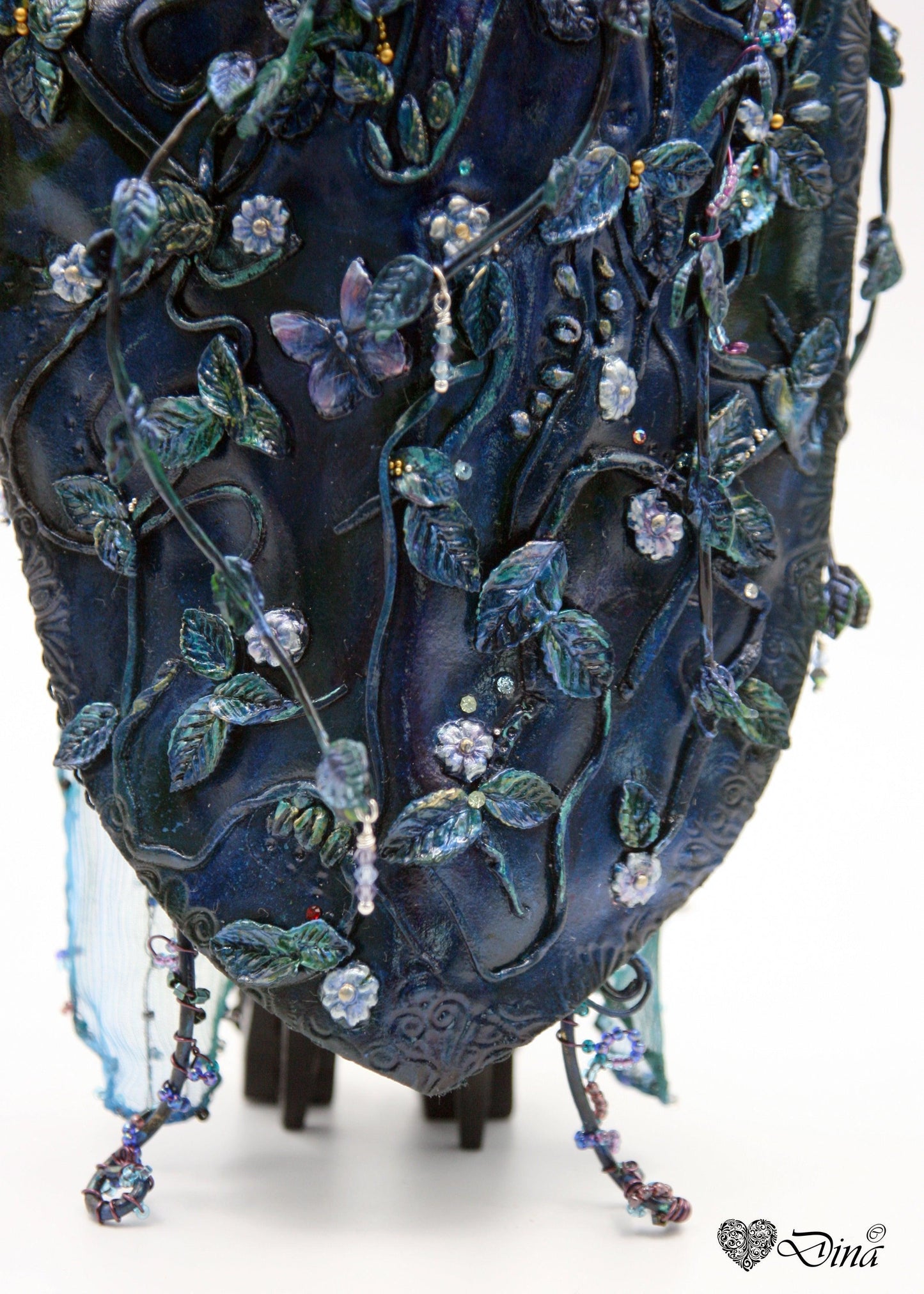 SOLD - 'Chrysolina Beetlejuice' – hybrid insect fashion art doll by Dina - That Creative Feeling