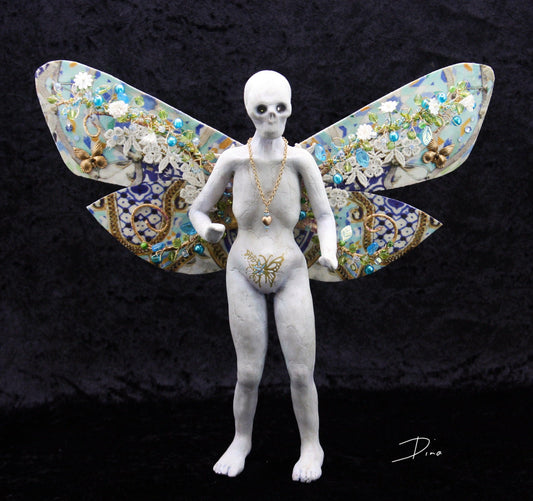 Dead fairy Zombie - OOAK handmade art doll - That Creative Feeling