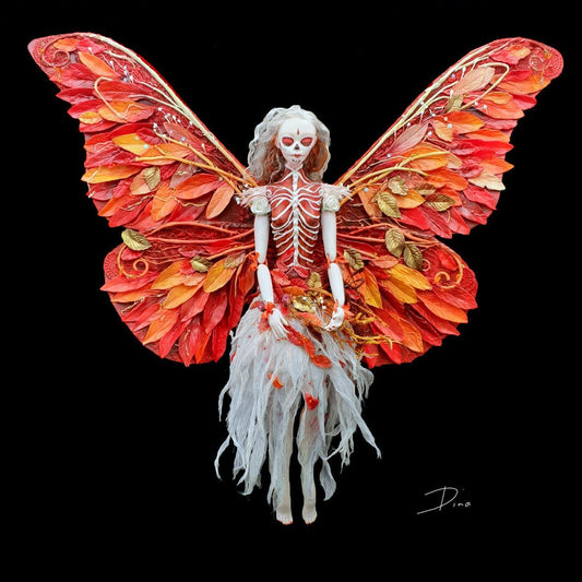 Dead Fairy - 'Dreanda ' sculptural art doll - That Creative Feeling