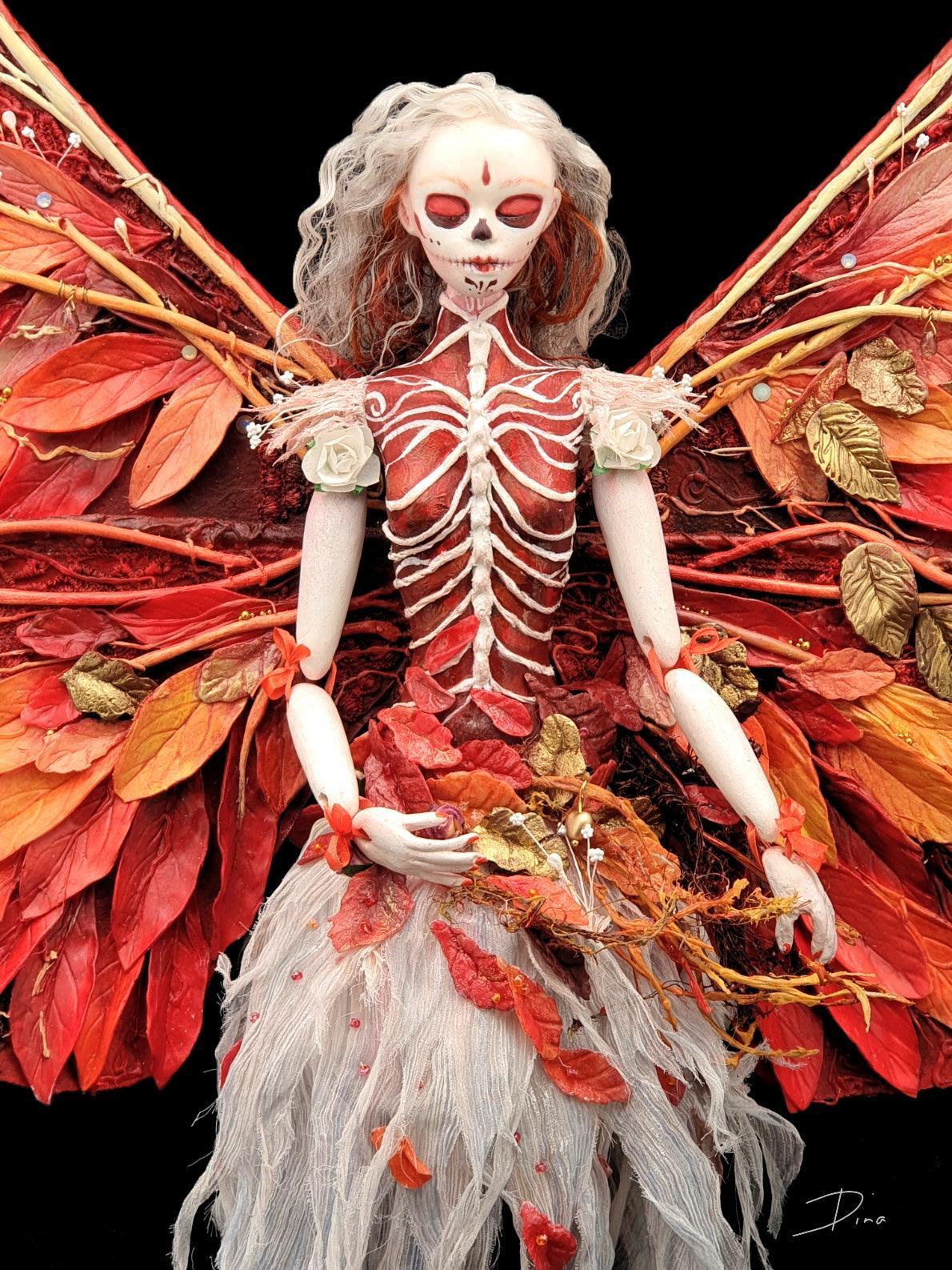 Dead Fairy - 'Dreanda ' sculptural art doll - That Creative Feeling