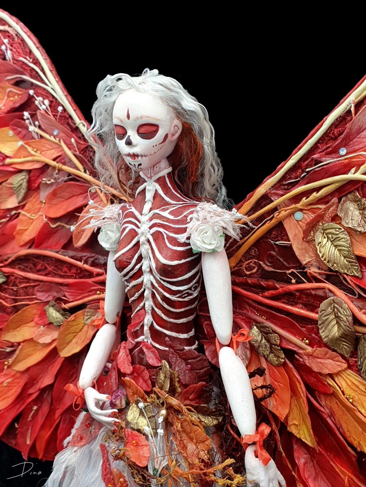 Dead Fairy - 'Dreanda ' sculptural art doll - That Creative Feeling