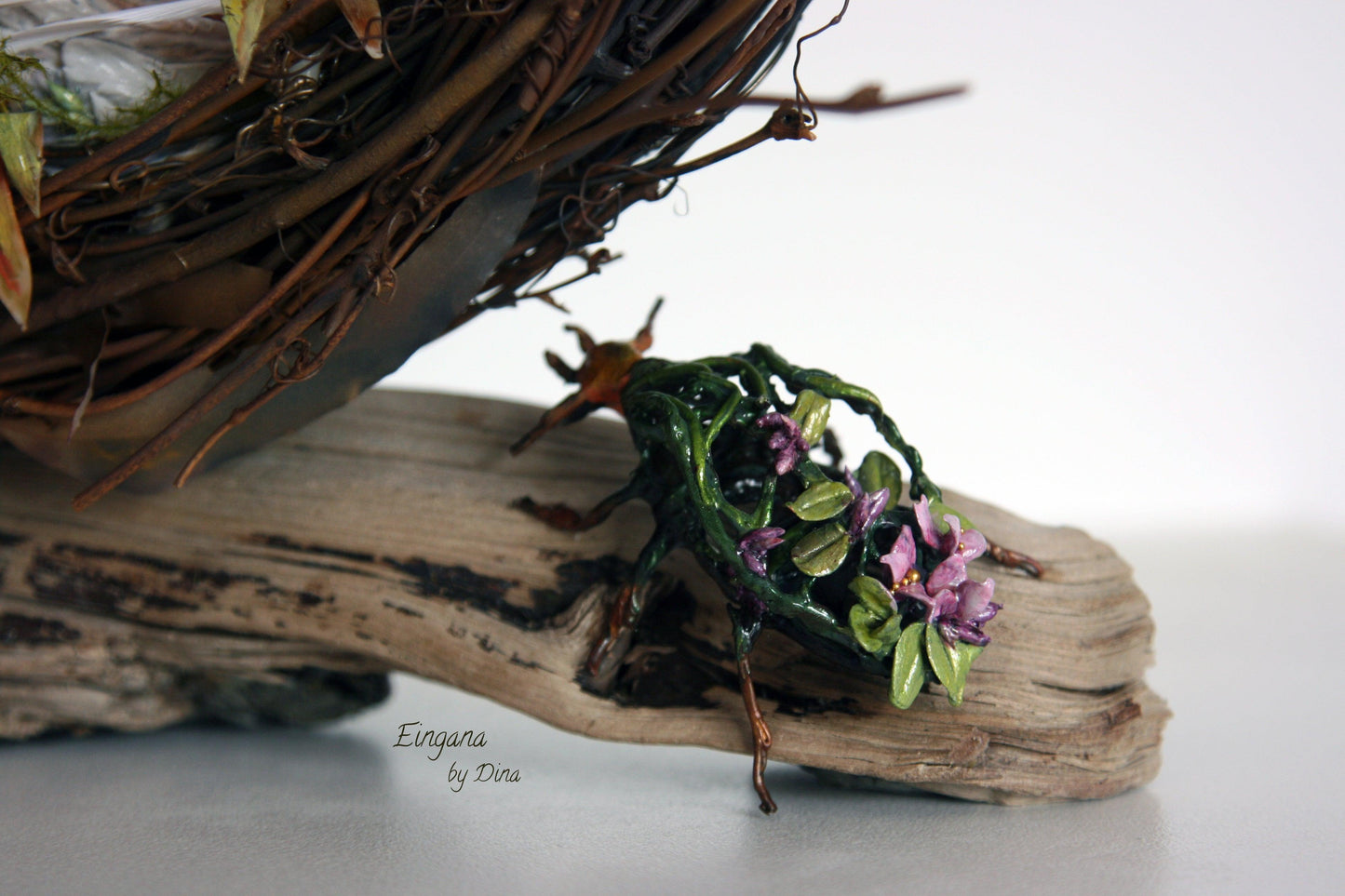 SOLD - 'Eingana' – hybrid bird-woman art doll by Dina - That Creative Feeling