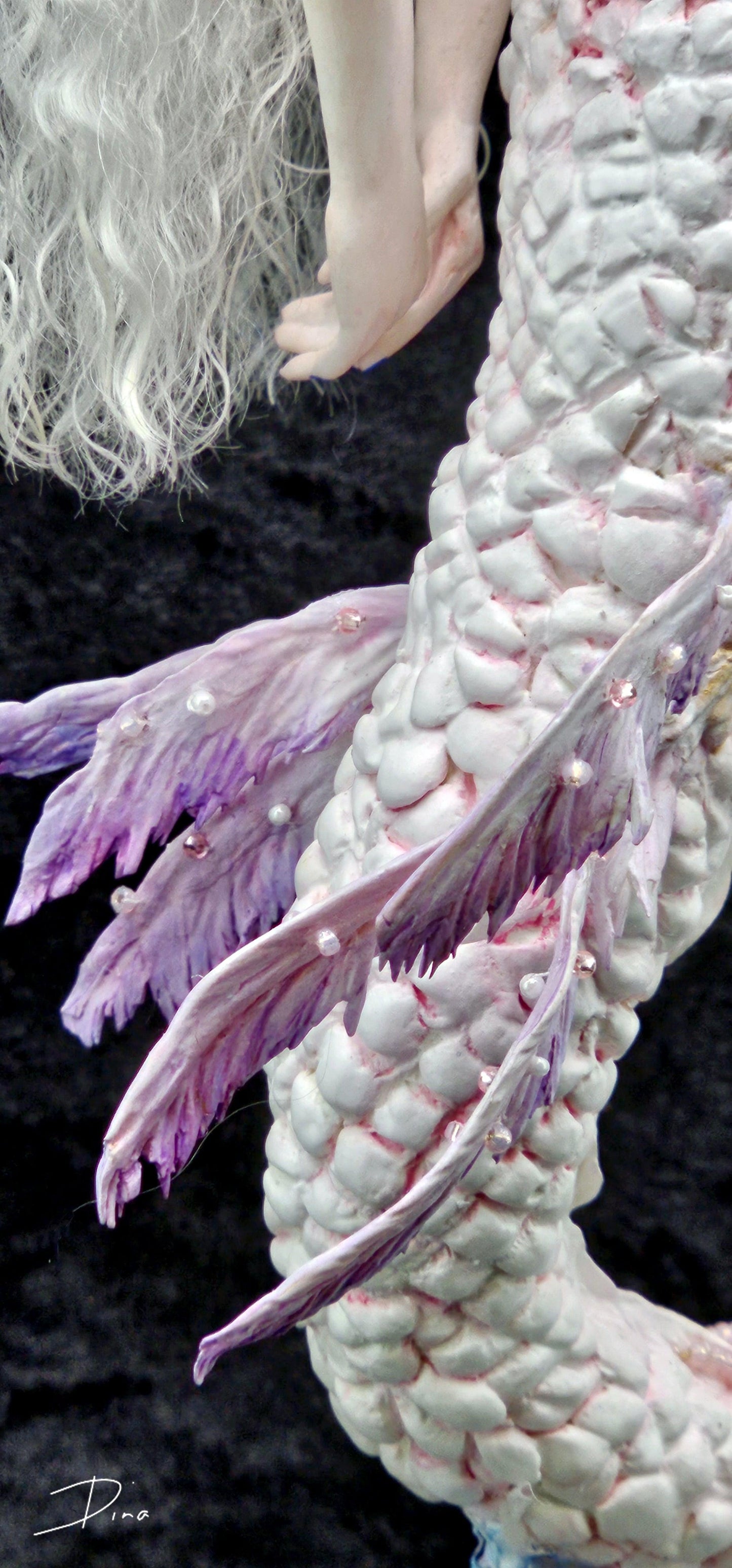 SOLD – Ireena – mermaid art doll by Dina - That Creative Feeling