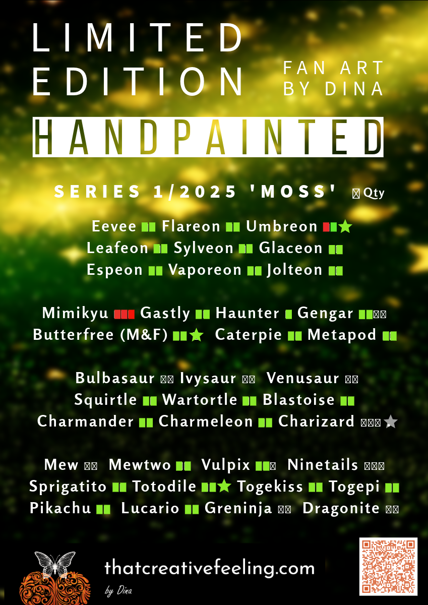 Pokémon fan art poster - Moss series