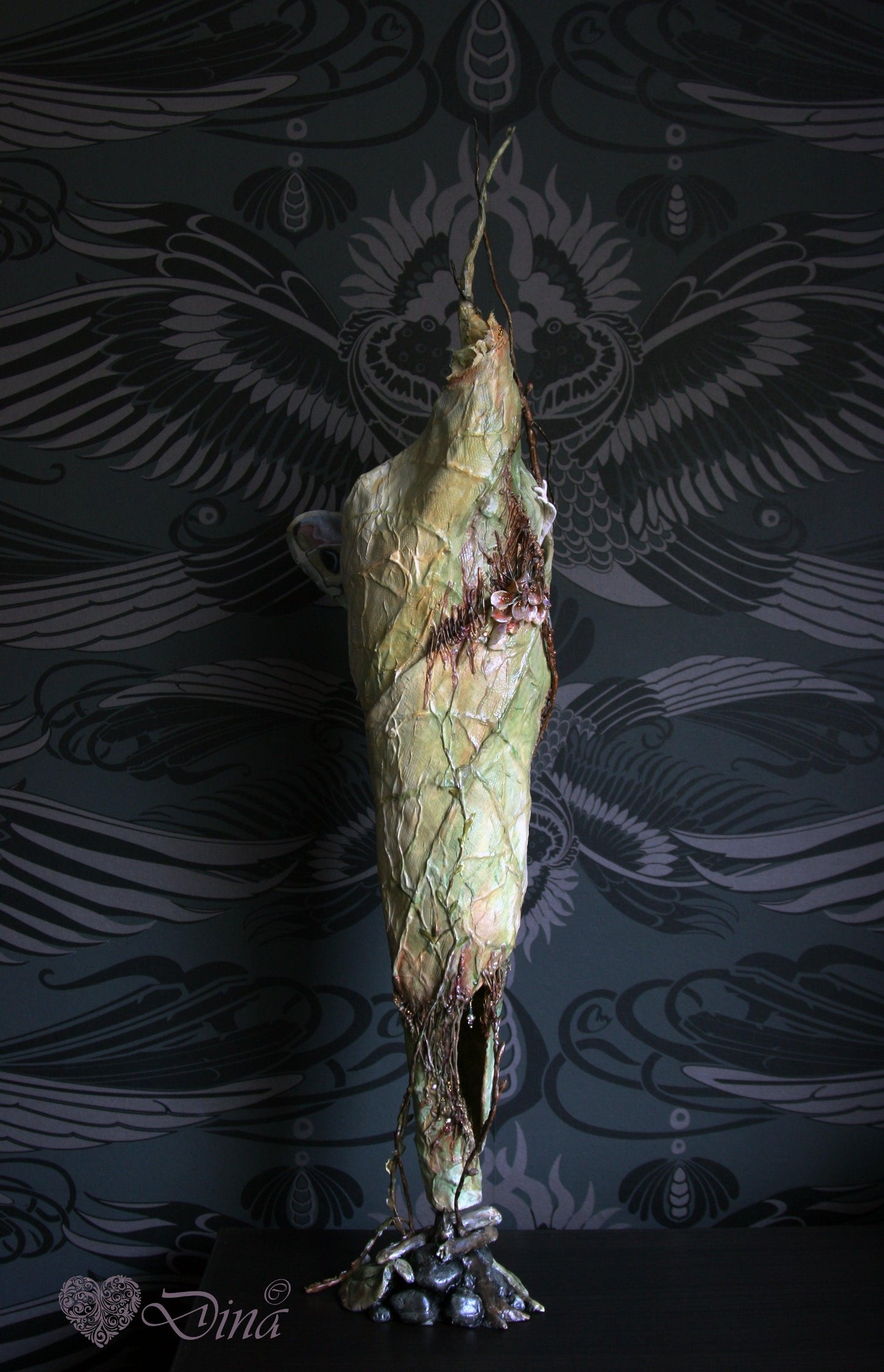 SOLD - 'Promethea Awakening' – OOAK butterfly art doll by Dina - That Creative Feeling