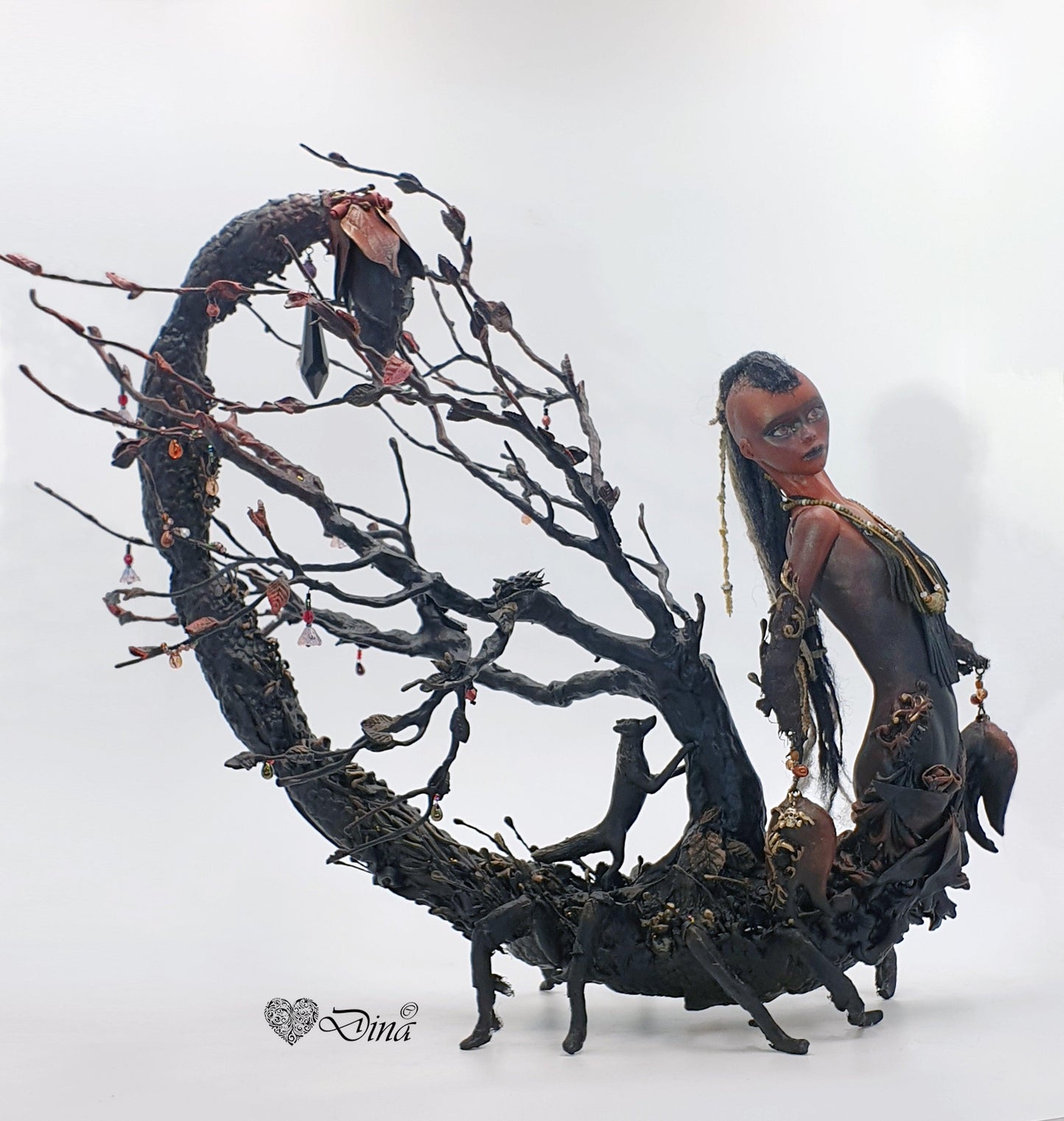 SOLD – Serquet Zera – scorpion art doll by Dina - That Creative Feeling