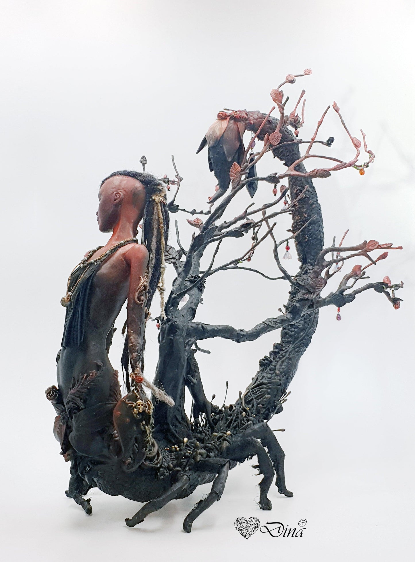 SOLD – Serquet Zera – scorpion art doll by Dina - That Creative Feeling