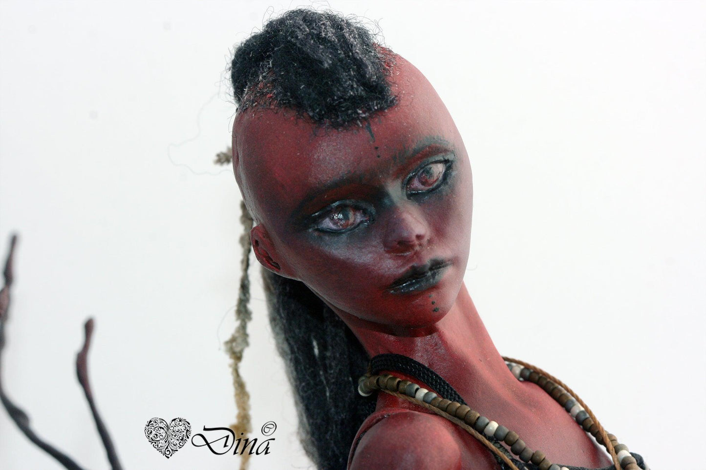 SOLD – Serquet Zera – scorpion art doll by Dina - That Creative Feeling