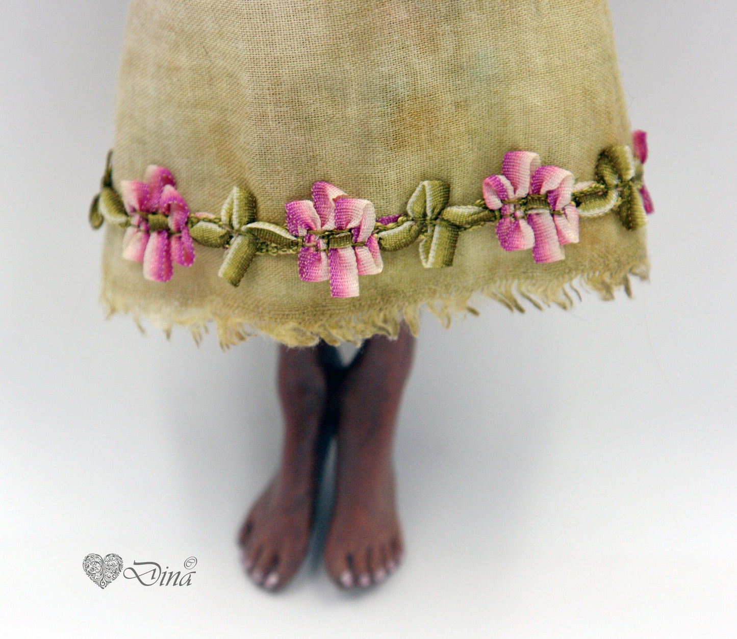 SOLD - 'Sp. Tiger Moth' – OOAK art doll by Dina - That Creative Feeling