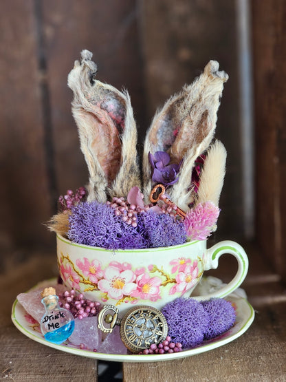 Real bunny ears - Alice in Wonderland cups