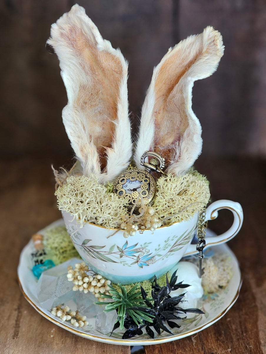 Real bunny ears - Alice in Wonderland cups