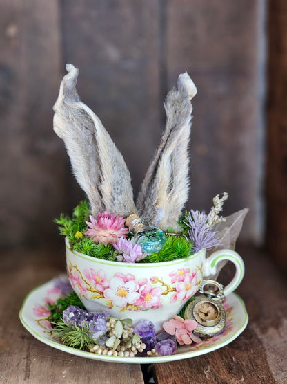 Real bunny ears - Alice in Wonderland cups