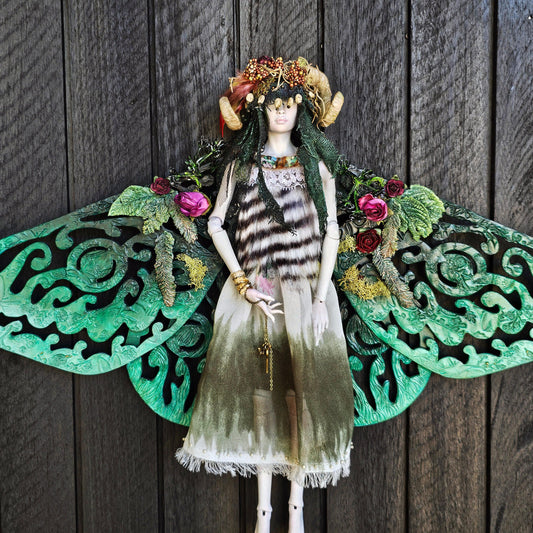 Dead Fairy - 'Breann Sidhe' sculptural fairy art doll - That Creative Feeling