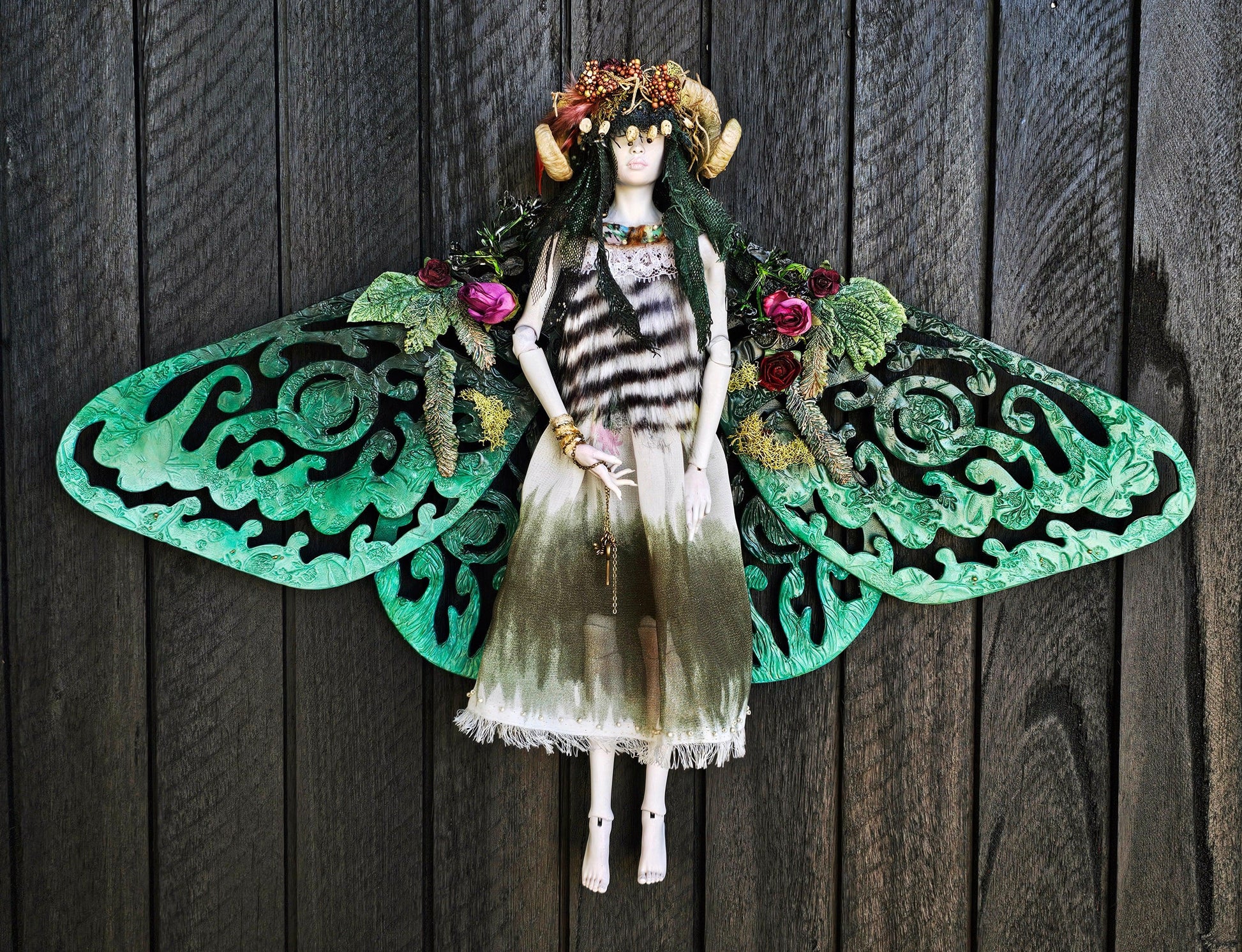 Dead Fairy - 'Breann Sidhe' sculptural fairy art doll - That Creative Feeling