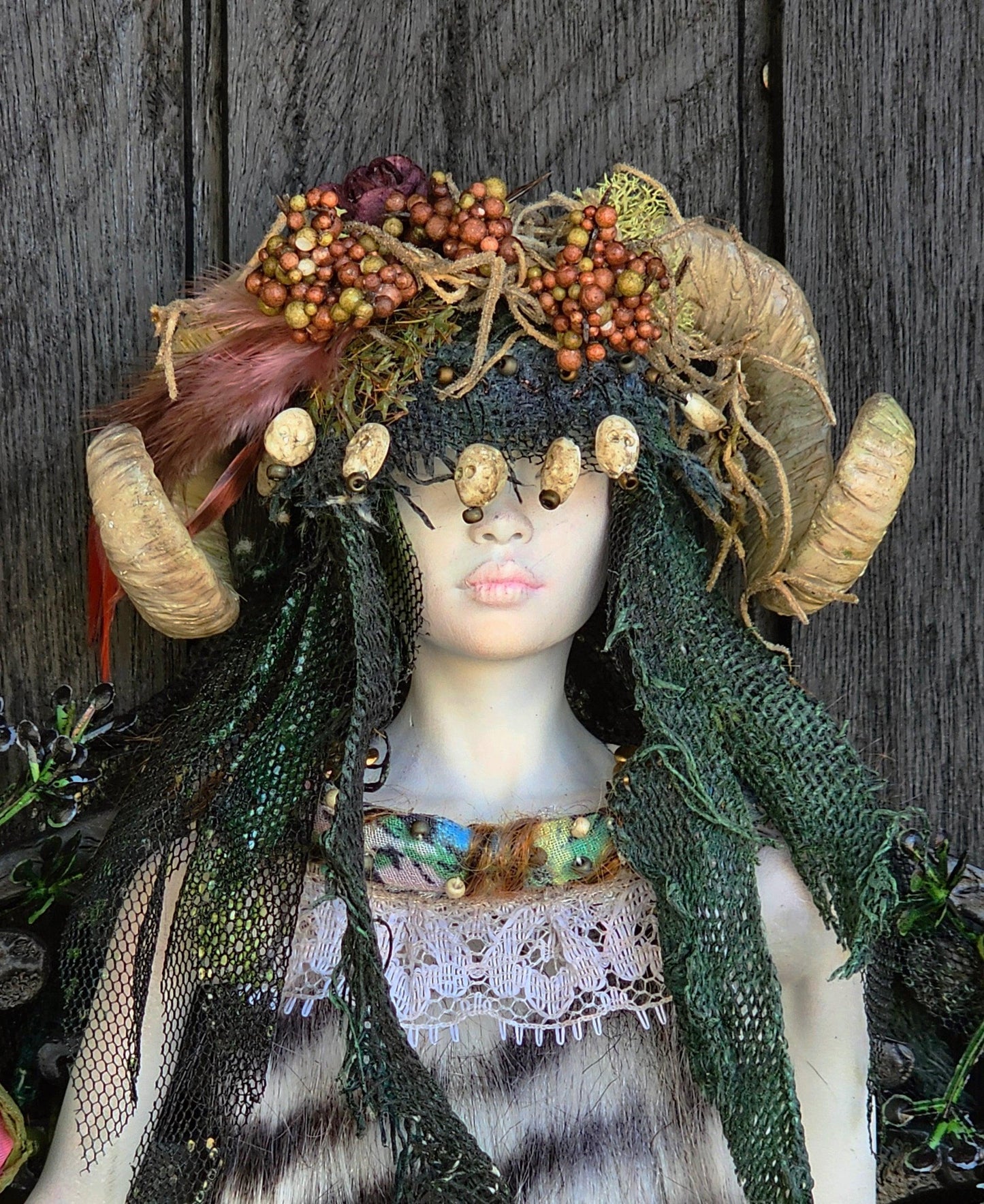 Dead Fairy - 'Breann Sidhe' sculptural fairy art doll - That Creative Feeling