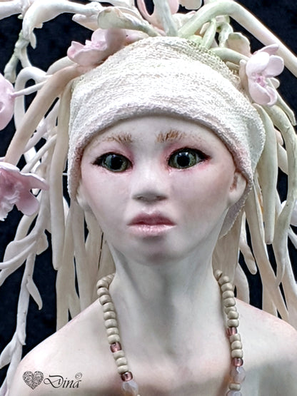 SOLD – Narnargon – a flowery wood sprite art doll by Dina