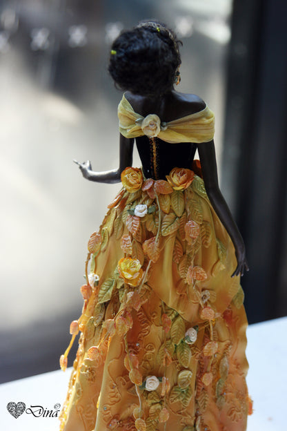 SOLD - 'Queen Bebebelle' – hybrid insect fashion art doll by Dina