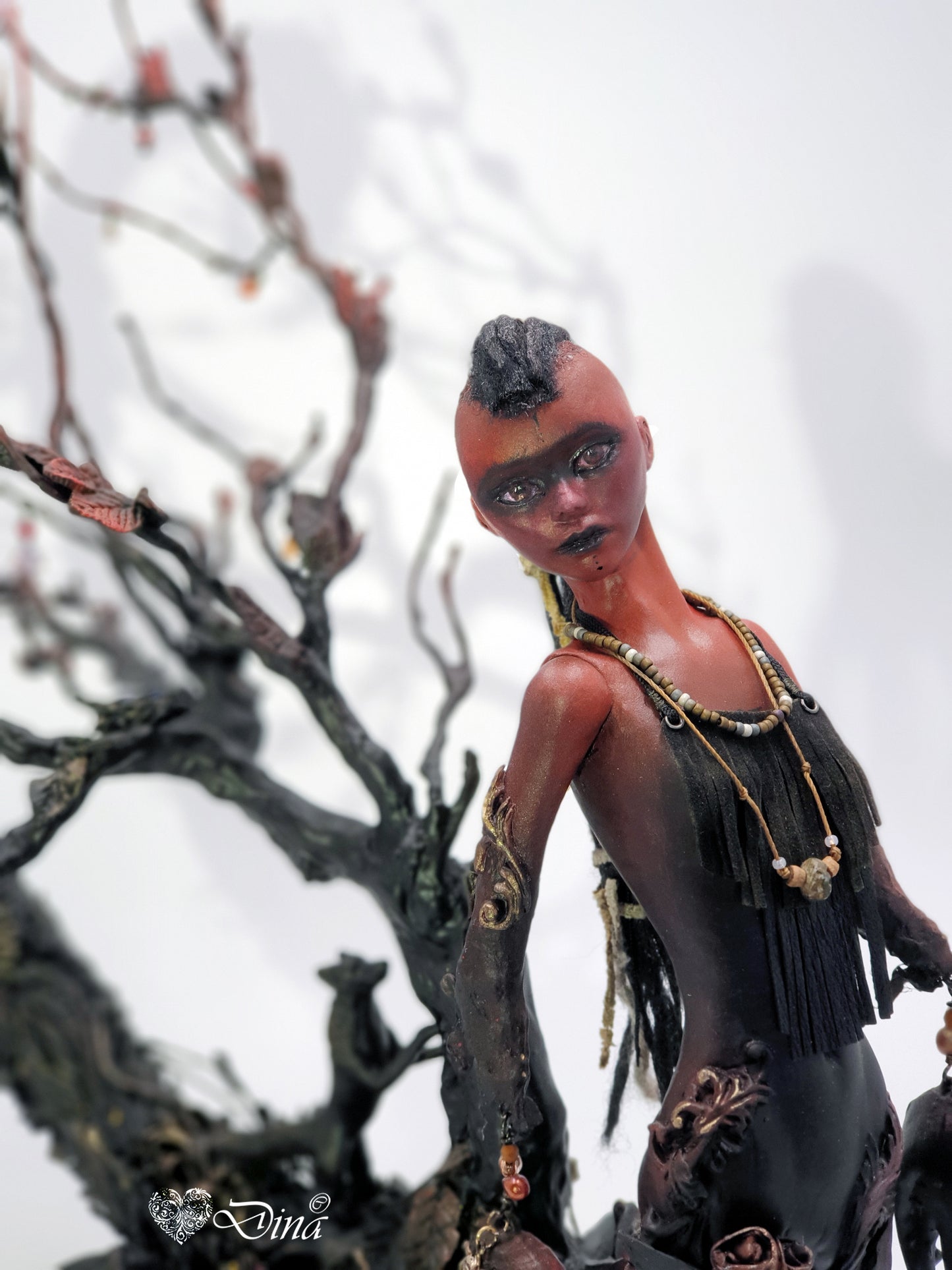 SOLD – Serquet Zera – scorpion art doll by Dina