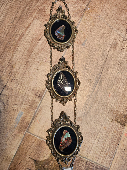 Frame brass - small Italian vintage with butterflies