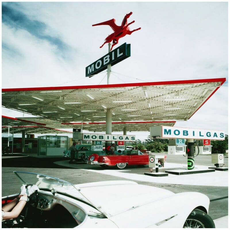 1956 Mobil Gas Station. Architects - Whitney Smith & Wayne Williams , Anaheim, CA