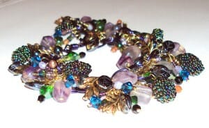 Wire jewellery bracelet ArtLinks - Seaweed