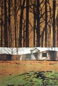 Timber mural - Kinglake bushfires 3