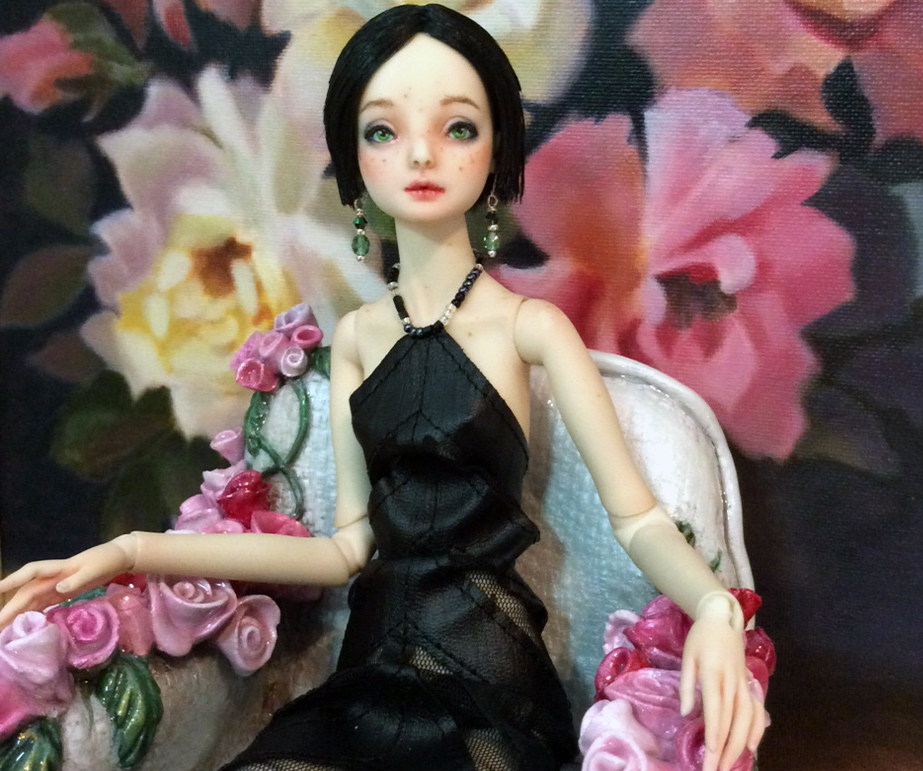 Doll furniture – Chair of Roses