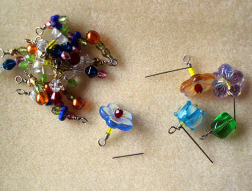 Wire wrapping beads 8