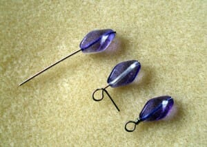 Wire wrapping a headpin